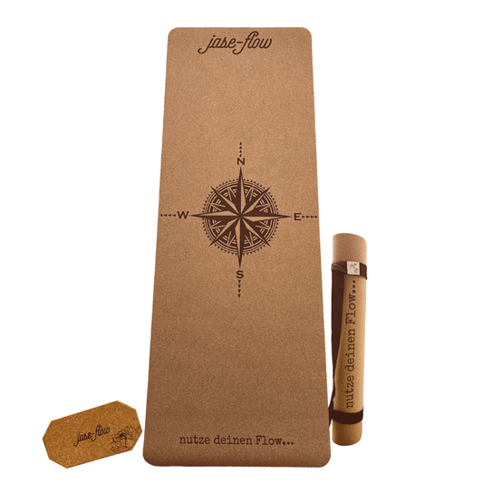 Yogamatte Kork, Trainingsmattte umweltfreundlich, Yogamatte ökologisch, Yogamatte umweltfreundlich, Yogamatte rutschfest, Yogamatte mit Tragegurt