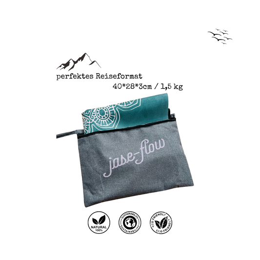 Yogamatte faltbar mit Tasche, Travel Yogamatte umweltfreundlich
